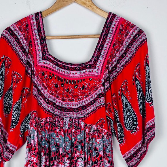 Free People Paisley Midsummer's Dream Dress XS - Picture 6 of 7
